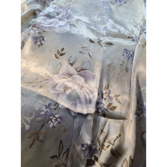 Kathie Lee Floral Maxi Skirt Sz 6 Purple Gray Vintage Polyester USA Made - Picture 2 of 9